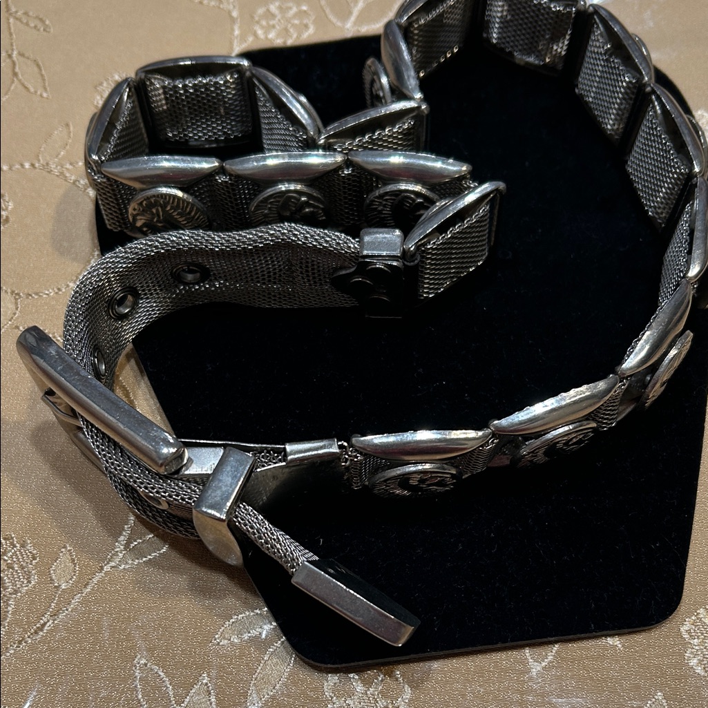 Silver Mesh Belt